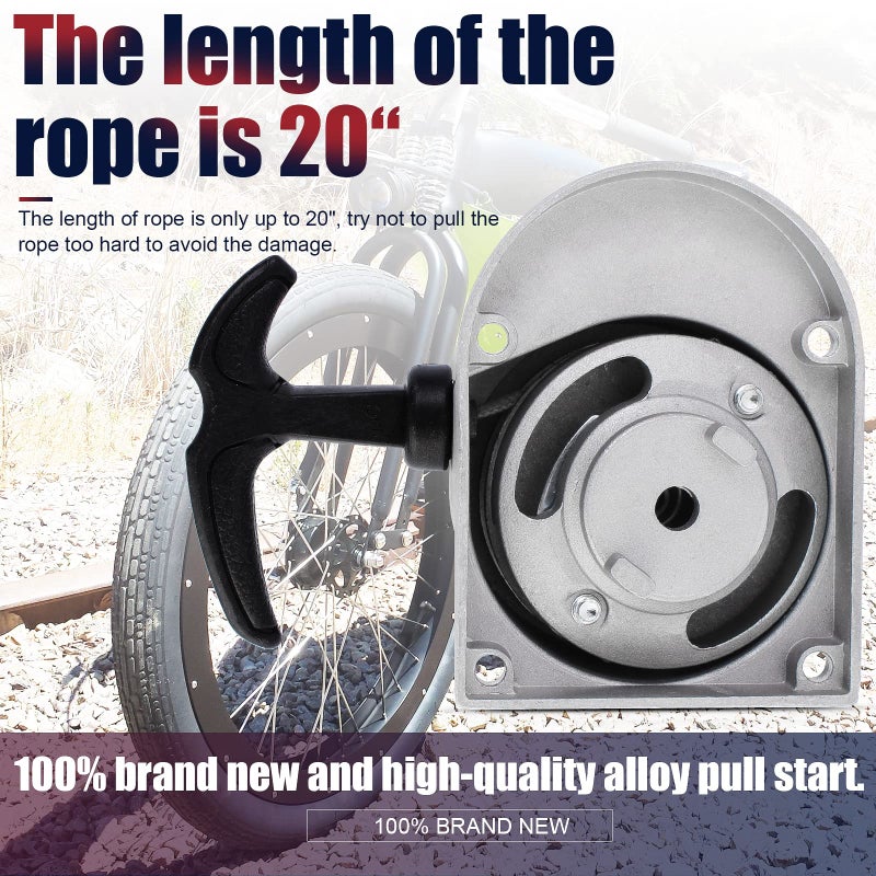QAZAKY Alloy Pull Start Starter Starters 49cc 50cc 60cc 66cc 70cc 80cc 2-stroke Engine Motorized Bicycle Bike - Image 5